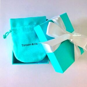 New 💕Tiffany & Co. Empty Packaging Blue Gift Box, Ribbon, Pouch 3pc Set - NEW